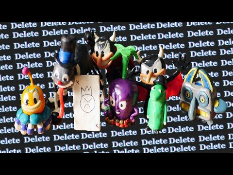 Видео: Вырезанные боссы Cuphead Из Пластилина/Обзор Фигурок Из Пластилина