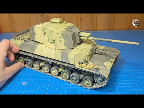Видео: Сборка Танка с Бумаги и Картона - Type 5 "CHI-RI" 1/25 ФИНАЛ Проекта