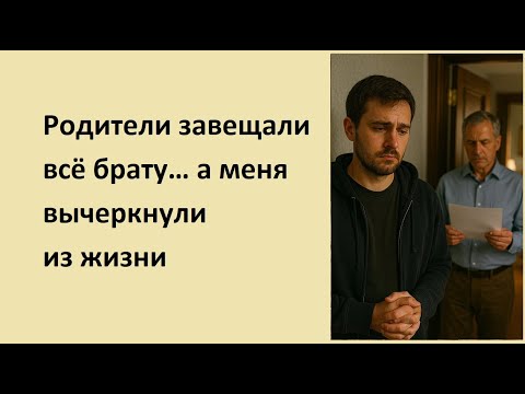 Видео: Родители завещали всё брату… а меня вычеркнули из жизни | реальные истории