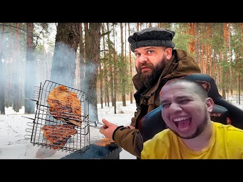 Видео: МАНУРИН СМОТРИТ Жарю ХУДШИЙ шашлык из дешевой мороженной рыбы по старому рецепту