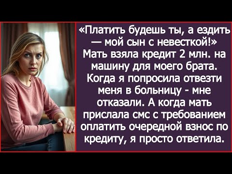 Видео: Платить придётся мне, а ездить будут они — история о любви матери, которую превратили в долг