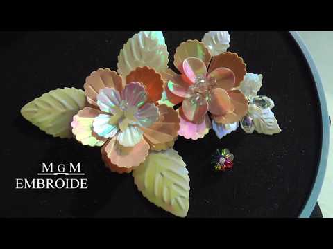 Видео: SEQUIN EMBROIDERY  \ ВЫШИВКА ПАЙЕТКАМИ