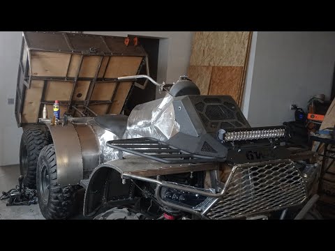 Видео: Самодельный квадроцикл 6х6. Работа продолжается!