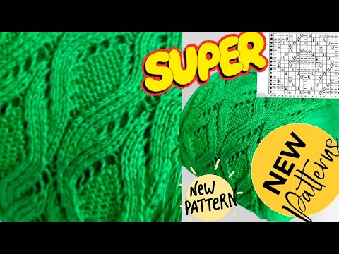 Видео: Прекрасные узоры спицами для вязания. Beautiful knitting patterns.