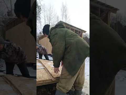 Видео: Лесная дача - стройка из обрезков ОСП (OSB)