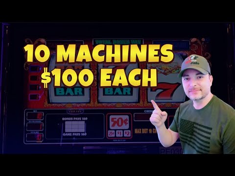 Видео: $100 в 10 случайных слотах в Foxwoods!