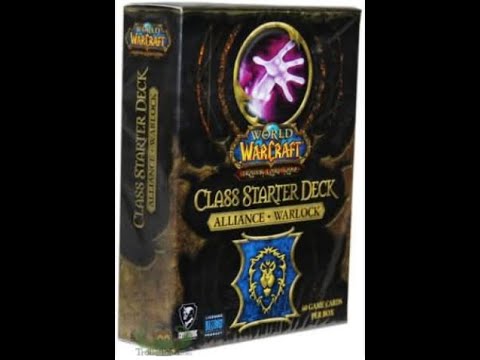 Видео: Распаковка World of Warcraft TCG Class Starter 2010: Alliance Warlock Deck? Почему такие редкие ?
