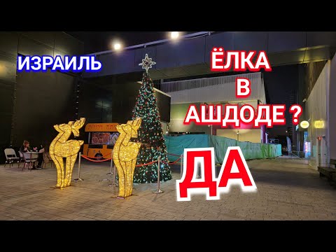 Видео: Ёлка в Ашдоде/Новый год к нам мчится/Торговый центр Биг/Первый день недели/Израиль