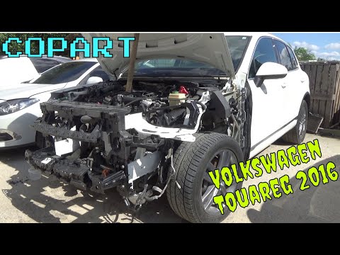 Видео: #41 Volkswagen Touareg 2016 Получила по передку USA