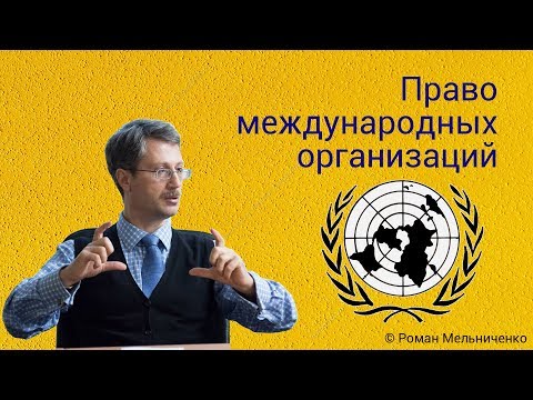 Видео: Право международных организаций (студия)