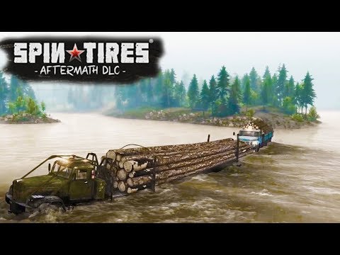 Видео: SpinTires - Новое DLC Aftermath - Последствия #4 + РУЛЬ