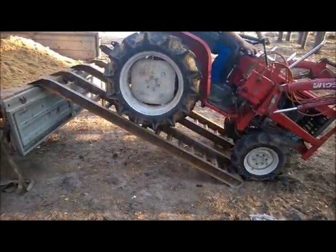 Видео: Японский мини трактор Shibaura SP1740