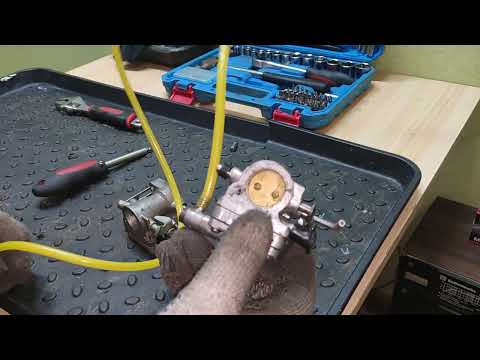 Видео: Карбюратор бензопилы Урал! КМП 100у почему не поступает топливо?