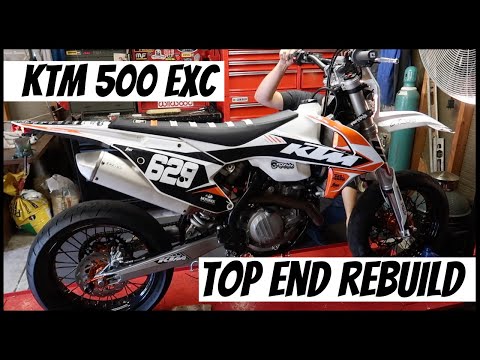Видео: Ремонт верхней части KTM 500exc | 20 000 миль!!