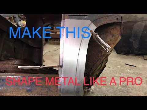 Видео: Металлическая формовка, патч-панель Chevrolet Cab 1950 года