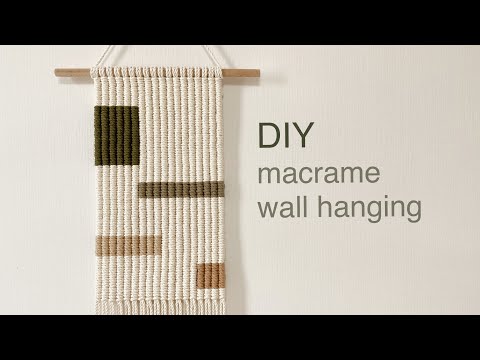Видео: DIY | macrame wall hanging | макраме настенный