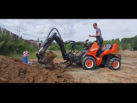 Видео: Мини погрузчик НАНУК на объекте