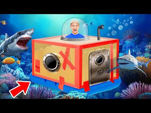 Видео: Подводная КАРТОННАЯ БАЗА Челлендж !