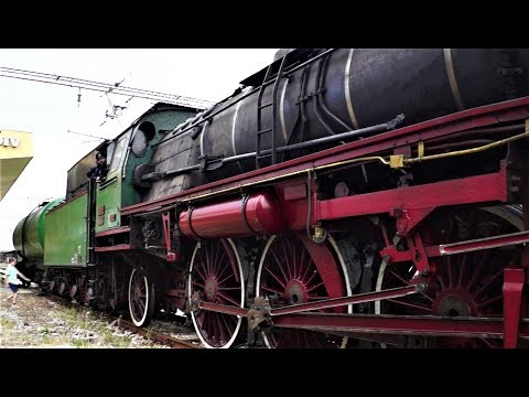 Видео: 24 май 2017 - Парен локомотив с атракционен влак „Тракийски романс”, гара Пловдив