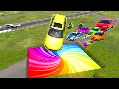 Видео: БОЛЬШИЕ И МАЛЕНЬКИЕ МАШИНКИ против ГИГАНТСКОЙ ЯМЫ #93 - BeamNG.drive Ninja BeamNG !