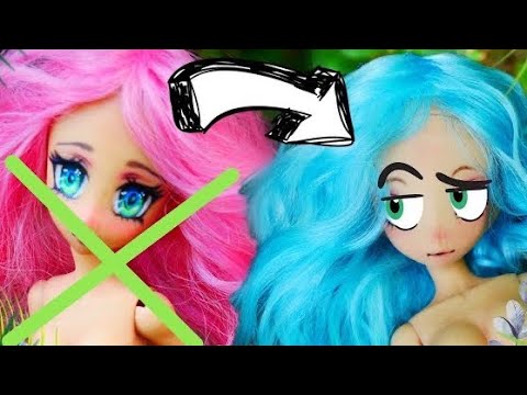 Видео: 💥Кукла на 3д принтере 🔧НОВОЕ ЛИЦО💙Переделываю макияж куклы BJD 3d PRINT