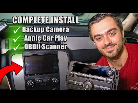 Видео: Установка стереосистемы Apple Car Play, камеры заднего вида и сканера OBDII для Chevrolet Tahoe 2...