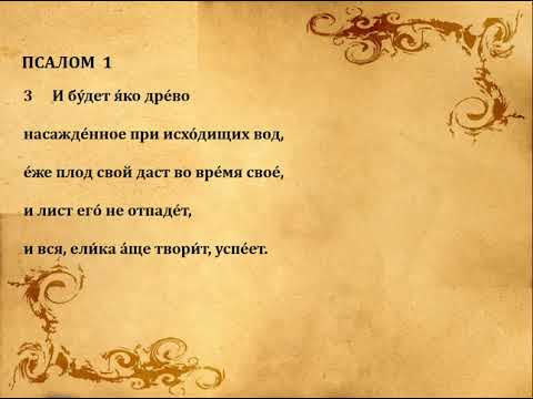 Видео: 1  ПСАЛОМ  ПЕНИЕ  С  ТЕКСТОМ
