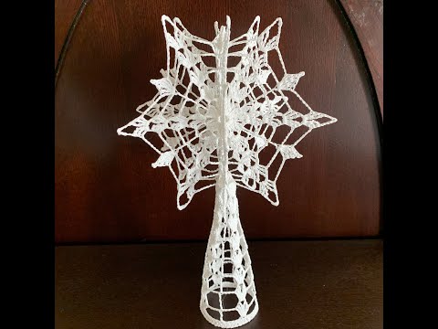 Видео: Ёлочная верхушка - снежинка. 3D Snowflake Tree Topper.