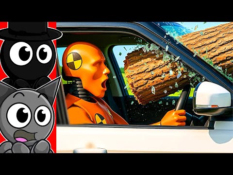 Видео: Реакция на БЕЗУМНЫЕ РЕАЛИСТИЧНЫЕ АВАРИИ в BeamNG Drive! (Мгновенная карма)
