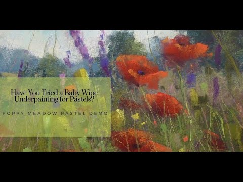 Видео: Вы пробовали подмалевок пастелью с помощью детской салфетки? Демонстрация живописи