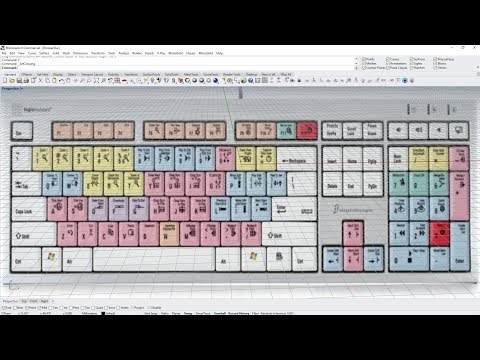 Видео: Configure Rhinoceros to use hotkeys. Настройка Rhinoceros для комфортной работы.
