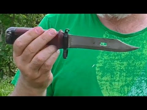 Видео: Метаем штык нож от АК 47