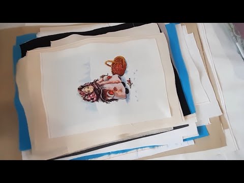 Видео: МОЙ РУЛОН ВЫШИТЫХ НЕОФОРМЛЕННЫХ РАБОТ/ Часть 2/ 89 вышивок / Вышивка крестиком/ #вышивка