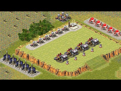 Видео: Red Alert 2 | Месть Юрия | 7 на 1 | Новая карта Hills Green 2025 года от AP Map Extra Hard AI