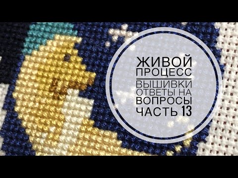 Видео: Живой процесс вышивки/Ответы на вопросы и комментарии/часть 13