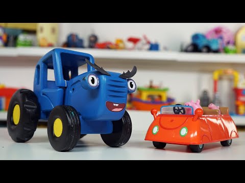 Видео: История о том как злой Синий трактор обижал детей малышей