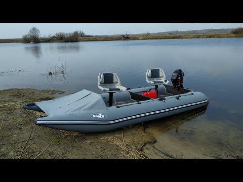 Видео: Надувной моторный КАТАМАРАН для рыбалки. Часть 1.