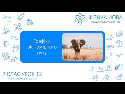 Видео: Фізика 7 НУШ. Урок №12. Графіки рівномірного руху