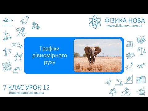 Видео: Фізика 7 НУШ. Урок №12. Графіки рівномірного руху