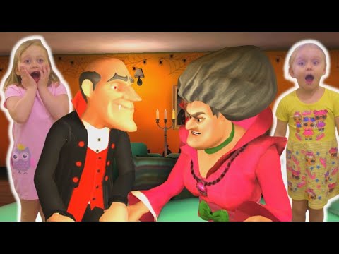 Видео: Прошли Злую Училку уровень Halloween с дракулой! Дракула пришел в реальный мир!