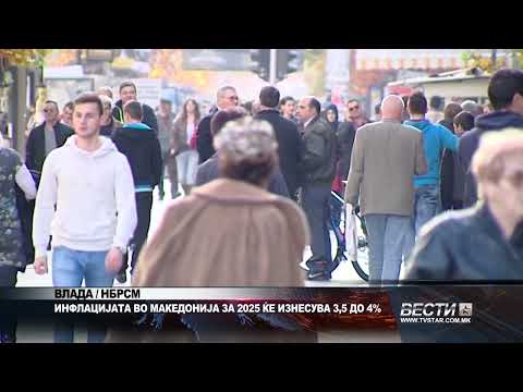Видео: ВЛАДА НБРСМ   ИНФЛАЦИЈАТА ВО МАКЕДОНИЈА ЗА 2025 ЌЕ ИЗНЕСУВА 3,5 ДО 4% 06 11 2025