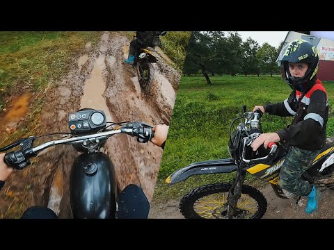 Видео: МЕСИМ ГРЯЗЬ НА МИНСКЕ125. минск 125 VS эндуро JHL Z2 PR300. навал с другом по бездорожью на эндуро
