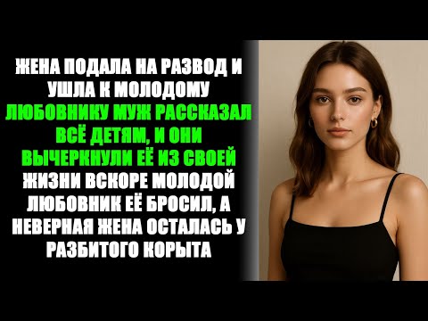 Видео: Жена-изменщица бросила мужа ради молодого любовника и осталась у разбитого корыта. История измены
