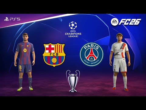 Видео: ФК 26 - Барселона против ПСЖ | Финал ЛЧ 2026 | Ламин Ямал против Усмана Дембеле. Эпичная схватка!