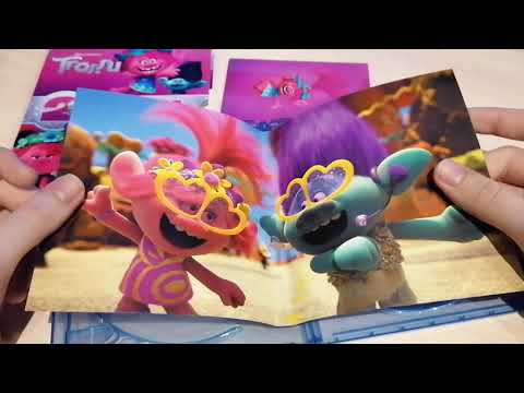 Видео: Обзор коллекционного Blu-ray издания мультфильма — «Тролли» [2 BD, тетрадь с заданиями, 8 карточек]