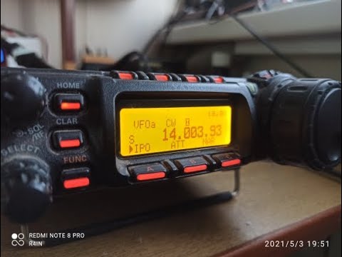 Видео: Yaesu FT-857D прилетела статика