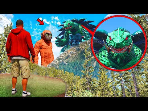 Видео: ТАСБАҚА МОНСТР vs КОНГ БАЛАСЫН ҰРЛАДЫ (GTA V)