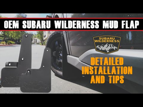 Видео: Советы по установке оригинальных брызговиков Subaru Outback Wilderness (нет инструкций, нет проблем)