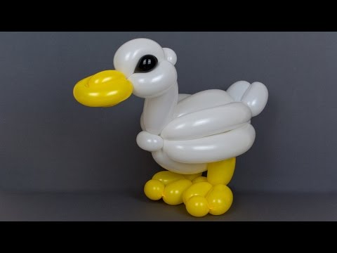 Видео: Как сделать утку из шаров для моделирования