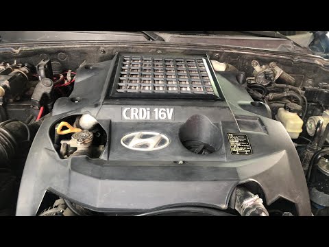 Видео: Hyundai Terracan 2.9 CRDI Дымит - Smoke - מנוע מזייף יוצא עשן לבן